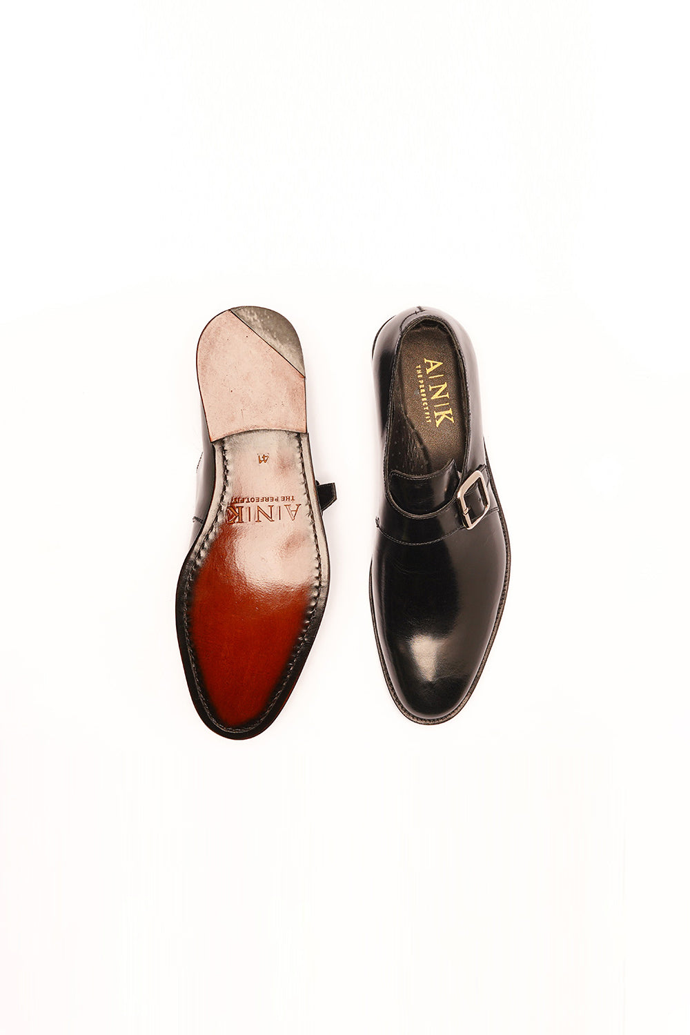 Black Calf Single Monkstraps