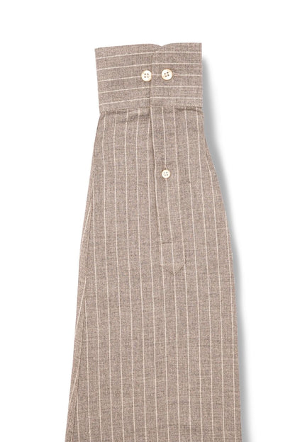 Grey Striped Cotton Shirt