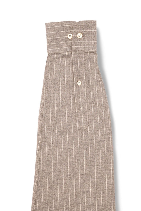 Grey Striped Cotton Shirt